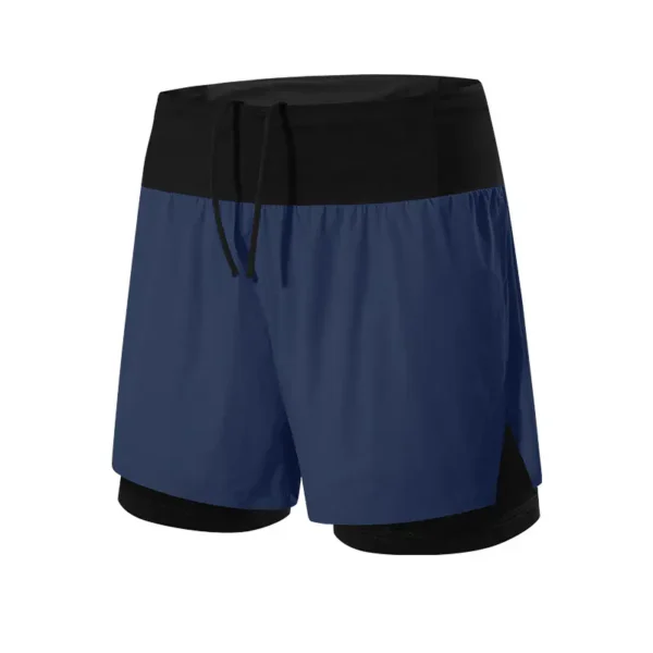 Cross Country Running Sports Shorts Men Summer Outdoor Marathon Fitness Basketball Double Layer Fake Two Piece Running Quick Dry Shorts - Image 6