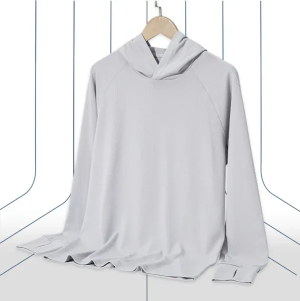 Autumn new men's hooded sweatshirt running sports fitness clothes breathable casual long-sleeved T-shirt - Image 5