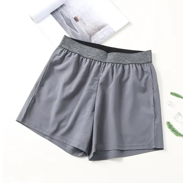 Fitness shorts men's Europe and the United States fast-drying breathable three-quarter fitness basketball marathon running training sports shorts for men - Image 2