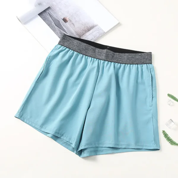 Fitness shorts men's Europe and the United States fast-drying breathable three-quarter fitness basketball marathon running training sports shorts for men - Image 5