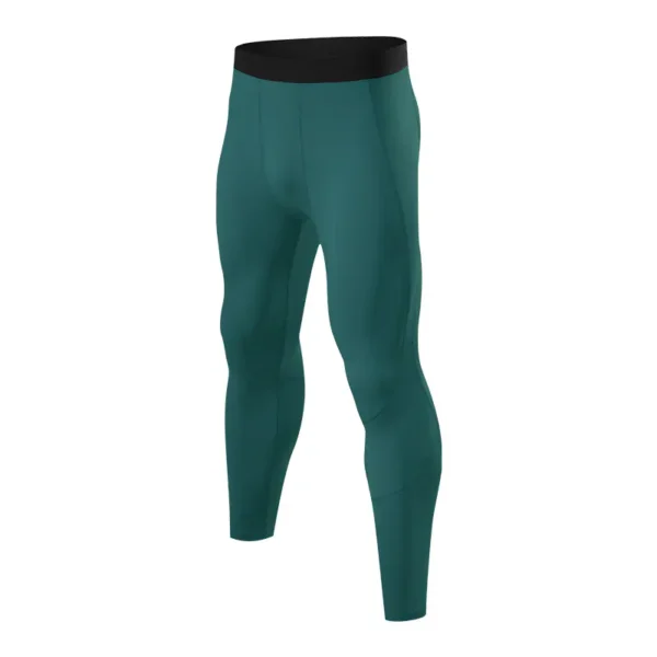 Yoga fitness leggings high elastic quick dry breathable basketball compression pants outdoor sports running training pants - Image 2