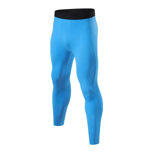 Yoga fitness leggings high elastic quick dry breathable basketball compression pants outdoor sports running training pants - Image 3