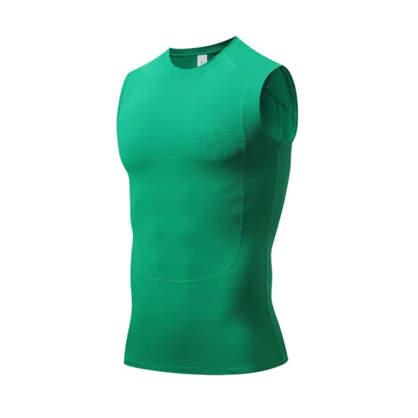 Summer quick-drying fitness shaping undershirt men outdoor basketball marathon breathable sleeveless sports training compression undershirt - Image 5