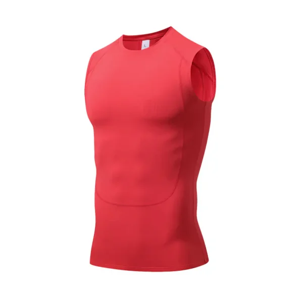 Summer quick-drying fitness shaping undershirt men outdoor basketball marathon breathable sleeveless sports training compression undershirt - Image 2