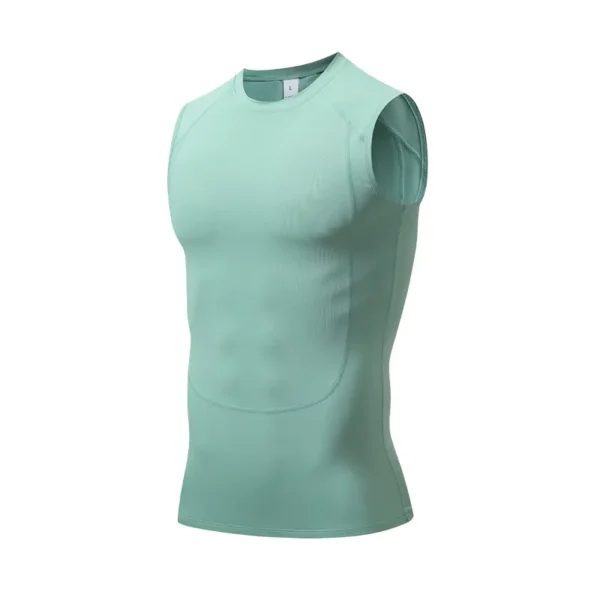 Summer quick-drying fitness shaping undershirt men outdoor basketball marathon breathable sleeveless sports training compression undershirt - Image 7