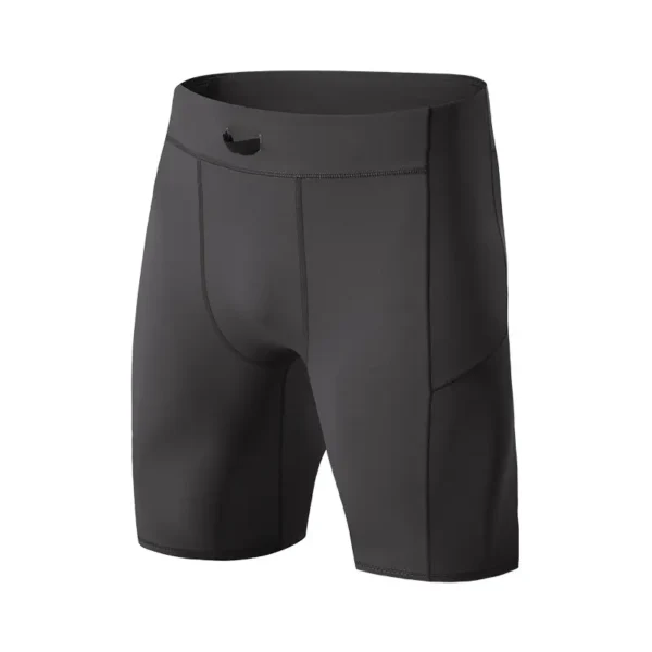 Summer sports tight high elastic fitness shorts fast drying breathable sweat running mountaineering sports compression shorts men - Image 2