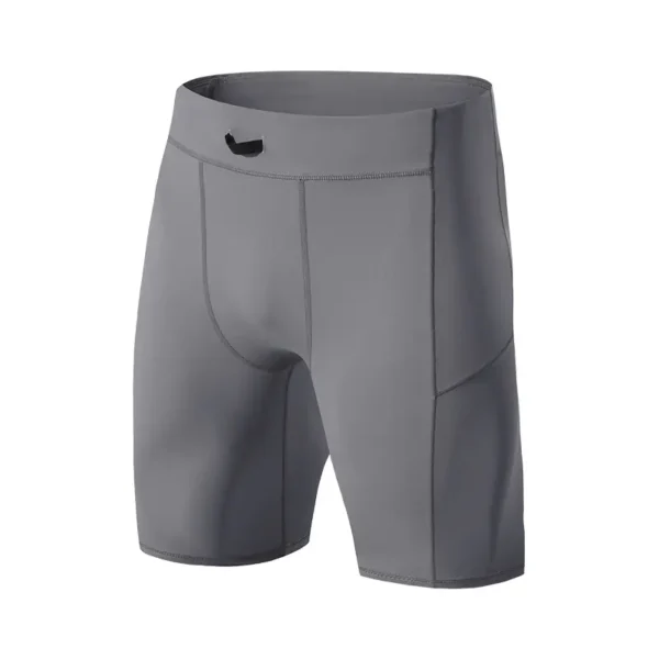 Summer sports tight high elastic fitness shorts fast drying breathable sweat running mountaineering sports compression shorts men - Image 3