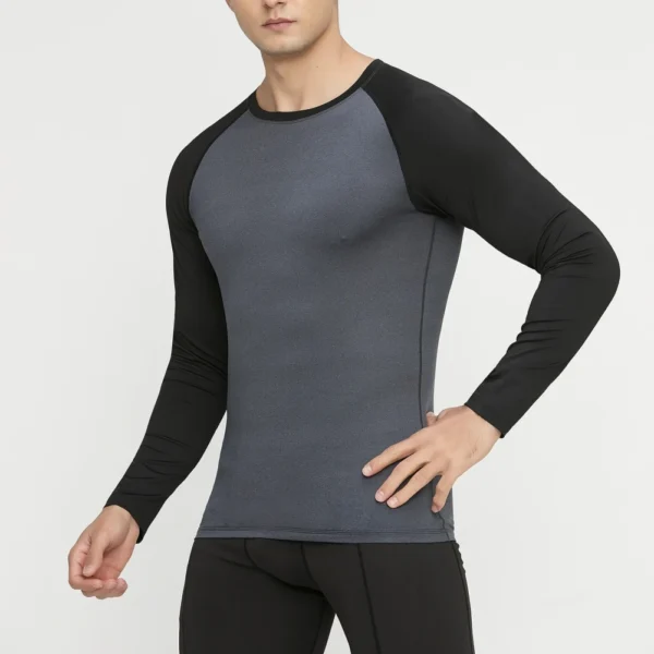 Men's Running T-shirts Sport Top Breathable Long Sleeve Gym Clothing Fitness Tight Quick Dry Soccer Jersey