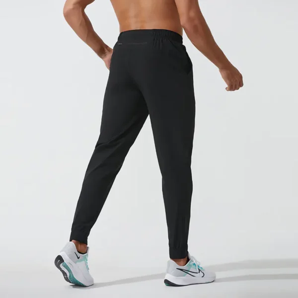 Spring and Autumn thin section woven quick dry pants men's outdoor running pants fitness training pants casual loose sports pants - Image 4
