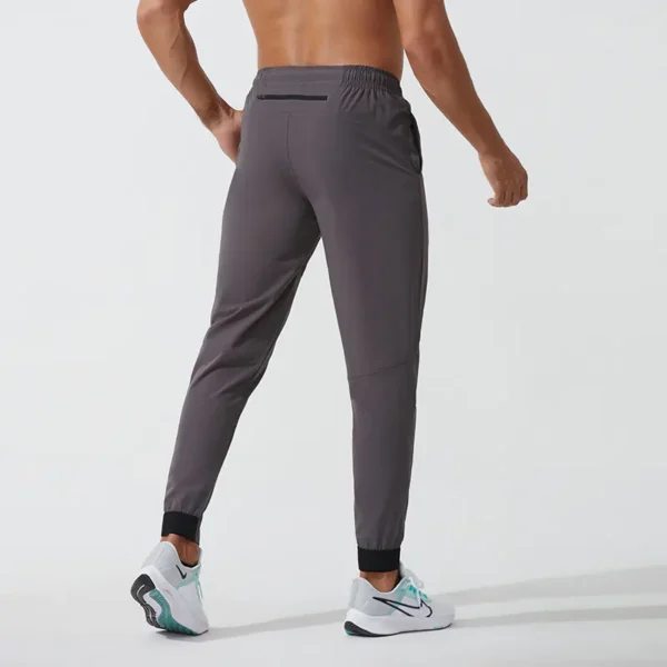 Spring and Autumn thin section woven quick dry pants men's outdoor running pants fitness training pants casual loose sports pants - Image 3