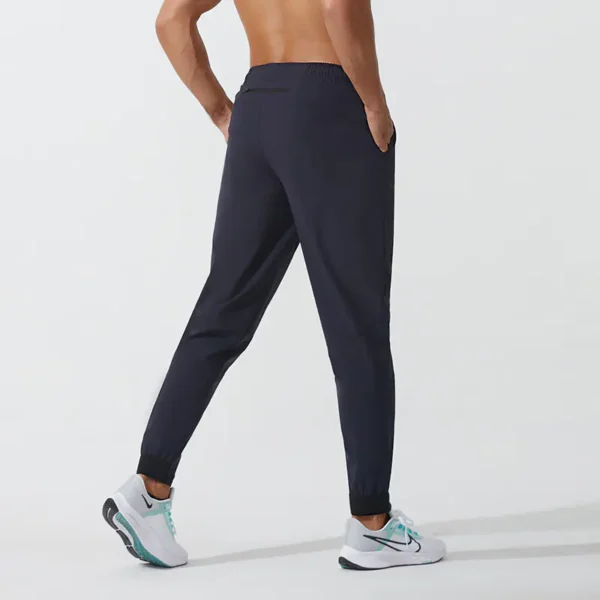Spring and Autumn thin section woven quick dry pants men's outdoor running pants fitness training pants casual loose sports pants - Image 2